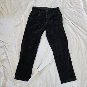 Black Baggy Corduroy Pants Men's Small